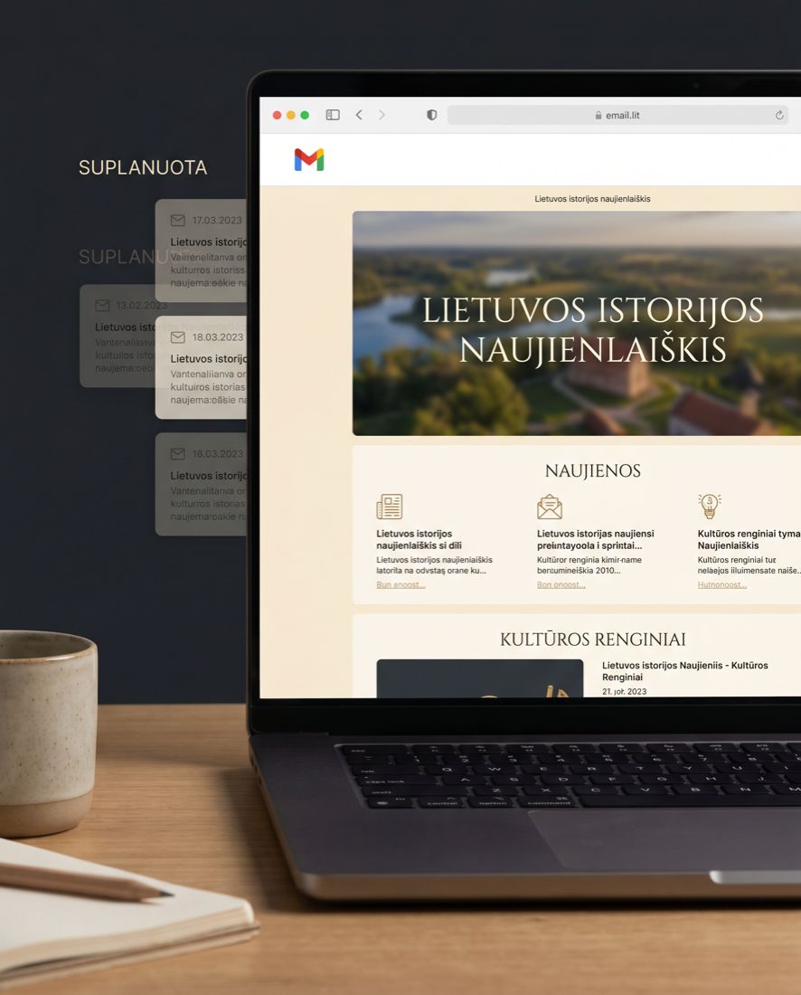 Naujienlaiškio maketas